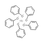 structure of CAS# 16576-63-9, Niobium(5+) Pentakisphenolate;NIOBIUM PHENOXIDE