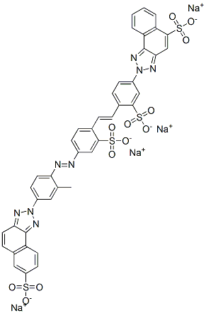 CAS 登录号：16596-97-7， 2-[4-[2-[4-[[2-甲基-4-(7-磺酸基-2H-萘并[1,2-d]三唑-2-基)苯基]偶氮]-2-磺酸基苯基]乙烯基]-3-磺酸基苯基]-2H-萘并[1,2-d]三唑-5-磺酸四钠盐