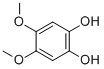 structure of CAS# 1664-27-3, 4,5-Dimethoxy-1,2-Benzenediol;1,2-DIHYDROXY-4,5-DIMETHOXYBENZENE;4,5-DIMETHOXYCATECHOL