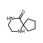 structure of CAS# 1664-33-1, 6,9-Diazaspiro[4.5]Decan-10-One;6,9-diazaspiro[4.5]decan-10-one;MFCD07373480