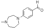 结构式 CAS# 166438-86-4, 4-(六氢-4-甲基-1H-1,4-二氮杂卓-1-基)-苯甲醛