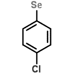 结构式 CAS# 16645-10-6, (4-氯苯基)硒基