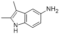 structure of CAS# 16712-58-6, 5-Amino-2,3-Dimethylindole;(2,3-Dimethyl-1H-Indol-5-Yl)Amine;Zinc00394525;2,3-Dimethyl-1H-Indol-5-Ylamine