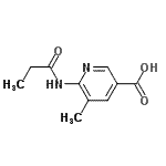 CAS#: 167626-92-8， 5-Methyl-6-(Propionylamino)Nicotinic Acid