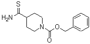 结构式 CAS# 167757-46-2, 4-(氨基硫代甲酰)-1-哌啶羧酸苄酯