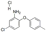 structure of CAS# 16824-48-9, 5-Chloro-2-(4-Methylphenoxy)Aniline Hydrochloride;[5-Chloro-2-(4-Methylphenoxy)Phenyl]Amine;Mls001018214;Smr000354454