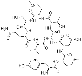 结构式 CAS# 168650-46-2, L-酪氨酰-L-蛋氨酰-L-alpha-天冬氨酰甘氨酰-L-苏氨酰-L-蛋氨酰-L-丝氨酰-L-谷氨酰胺酰-L-缬氨酸