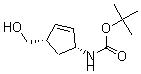 结构式 CAS# 168960-18-7, [(1R,4S)-4-(羟基甲基)-2-环戊烯-1-基]-氨基甲酸叔丁酯