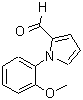 structure of CAS# 169036-73-1, 1-(2-Methoxyphenyl)-1H-Pyrrole-2-Carbaldehyde;1-(2-methoxyphenyl)-1H-pyrrole-2-carbaldehyde;1-(2-Methoxy-phenyl)-1H-pyrrole-2-carbaldehyde;1-(2-methoxyphenyl)pyrrole-2-carbaldehyde
