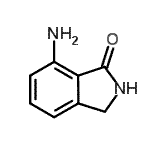 structure of CAS# 169044-98-8, 7-Amino-1-Isoindolinone;7-aminoisoindolin-1-one;MFCD09396704