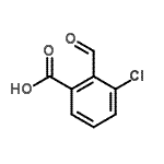 结构式 CAS# 169310-05-8, 3-氯-2-甲酰基苯甲酸