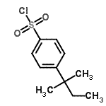 结构式 CAS# 169677-20-7, 4-(2-甲基-2-丁烷基)苯磺酰氯