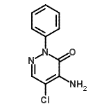 structure of CAS# 1698-61-9, 4-Amino-5-Chloro-2-Phenyl-3(2H)-Pyridazinone;4-amino-5-chloro-2-phenyl-3(2H)-pyridazinone;4-Amino-5-chloro-2-phenyl-3(2H)-pyridazinone #;4-amino-5-chloro-2-phenylpyridazin-3(2H)-one