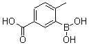 structure of CAS# 170230-88-3, 3-Borono-4-Methyl-Benzoic Acid;REF DUPL: 5-Carboxy-2-Methylphenylboronic Acid;(2-Methyl-5-Carboxyphenyl)Boronic Acid;5-Carboxy-2-Methylphenylboronicacid