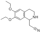 structure of CAS# 170306-62-4, 2-[(1S)-6,7-Diethoxy-3,4-Dihydro-1H-Isoquinolin-2-Ium-1-Yl]Acetonitrile;2-[(1S)-6,7-Diethoxy-3,4-Dihydro-1H-Isoquinolin-2-Ium-1-Yl]Ethanenitrile;Zinc04262279