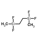 structure of CAS# 170381-99-4, 1,2-Ethanediylbis[Difluoro(Methyl)Silane];1,2-Bis(methyldifluorosilyl)ethane;2,2,5,5-Tetrafluoro-2,5-disilahexane;Bis(methyldifluorosilyl)ethane