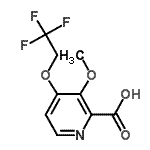 CAS#: 170621-84-8， 3-Methoxy-4-(2,2,2-Trifluoroethoxy)-2-Pyridinecarboxylic Acid