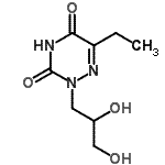 CAS 登录号：170872-51-2， 2-(2,3-二羟基丙基)-6-乙基-1,2,4-三嗪-3,5(2H,4H)-二酮