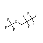 结构式 CAS# 171182-94-8, 1,1,1,2,2-五氟-3-(三氟甲氧基)丙烷