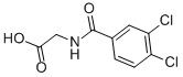 structure of CAS# 17321-80-1, 2-[(3,4-Dichlorobenzoyl)Amino]Acetic Acid