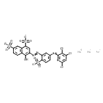 CAS 登录号：17341-83-2， 三钠4-羟基-3-[2-磺酸-5-[(2,5,6-三氯嘧啶-4-基)氨基]苯基]偶氮-萘-1,7-二磺酸酯