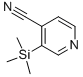 structure of CAS# 17379-38-3, 3-(Trimethylsilyl)-4-Pyridinecarbonitrile;4-PYRIDINECARBONITRILE, 3-(TRIMETHYLSILYL)-;3-(TRIMETHYLSILYL)PYRIDINE-4-CARBONITRILE;3-(Trimethylsilyl)Isonicotinonitrile