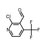 结构式 CAS# 174008-48-1, 2-氯-4-(三氟甲基)烟醛