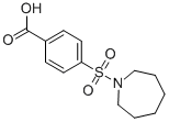 structure of CAS# 17420-68-7, 4-(Azepane-1-Sulfonyl)-Benzoic Acid;4-(1-Azepanylsulfonyl)Benzoate;Zinc03866131