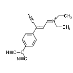 structure of CAS# 174280-29-6, Dicyano{4-[(1Z)-1-Cyano-3-(Diethyliminio)-1-Propen-1-Yl]Phenyl}Methanide;N-[3-Cyan<wbr>o-3-[4-(d<wbr>icyanomet<wbr>hyl)pheny<wbr>l]-2-prop<wbr>enylidene<wbr>]-N-ethyl<wbr>-ethanimi<wbr>nium inne<wbr>r salt;572136_ALDRICH