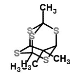 CAS#: 17443-96-8， 1,5,10,10-Tetramethyl-2,4,6,8,9-Pentathiatricyclo[3.3.1.1<Sup>3,7</Sup>]Decane
