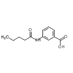 structure of CAS# 174482-77-0, 3-(Pentanoylamino)Benzoic Acid;3-(pentanoylamino)benzoic acid;3-(Pentanoylamino)benzoicacid;benzoic acid, 3-[(1-oxopentyl)amino]