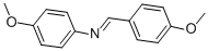 structure of CAS# 1749-08-2, 4-Methoxy-N-[(4-Methoxyphenyl)Methylene]-Benzenamine;(4-Methoxybenzylidene)-(4-Methoxyphenyl)Amine;N-(P-Methoxybenzylidene)-P-Anisidine;Aronis022035