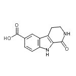 结构式 CAS# 1751-78-6, 1-氧代-2,3,4,9-四氢吡啶并[3,4-b]吲哚-6-羧酸