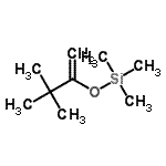 结构式 CAS# 17510-46-2, [(3,3-二甲基-1-丁烯-2-基)氧基](三甲基)硅烷