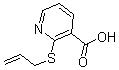 结构式 CAS# 175135-25-8, 2-(烯丙基硫代)烟酸
