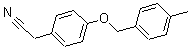 structure of CAS# 175135-33-8, 4-[(4-Methylphenyl)Methoxy]-Benzeneacetonitrile;2-(4-[(4-METHYLBENZYL)OXY]PHENYL)ACETONITRILE;4-(4-METHYLBENZYLOXY)PHENYLACETONITRILE
