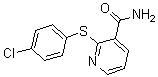 结构式 CAS# 175135-82-7, 2-[(4-氯苯基)硫基]-3-吡啶甲酰胺