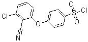 结构式 CAS# 175136-72-8, 4-(3-氯-2-氰基苯氧基)-苯磺酰氯