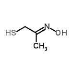 structure of CAS# 175137-00-5, (2E)-2-(Hydroxyimino)-1-Propanethiol;MERCAPTOACETONE OXIME
