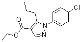 structure of CAS# 175137-16-3, 1-(4-Chlorophenyl)-5-Propyl-1H-Pyrazole-4-carboxylic Acid Ethyl Ester;ETHYL 1-(4-CHLOROPHENYL)-5-PROPYL-1H-PYRAZOLE-4-CARBOXYLATE;ETHYL 2-(4-CHLOROPHENYL)-3-N-PROPYLPYRAZOLE-4-CARBOXYLATE;Ethyl 1-(4-Chlorophenyl)-5-Propyl-1H-Pyrazole-