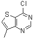structure of CAS# 175137-21-0, 4-Chloro-7-Methyl-Thieno[3,2-d]Pyrimidine;4-Chloro-7-Methylthieno[3,2-D]Pyrimidine 97%;4-CHLORO-7-METHYLTHIENO[3,2-D]PYRIMIDINE;4-Chloro-7-Methylthieno[2,3-D]Pyrimidine