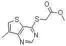 CAS#: 175137-23-2， 2-[(7-Methylthieno[3,2-d]Pyrimidin-4-Yl)Thio]-Acetic Acid Methyl Ester
