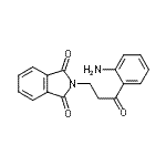 structure of CAS# 17515-32-1, 2-[3-(2-Aminophenyl)-3-Oxopropyl]-1H-Isoindole-1,3(2H)-Dione;2-(3-(2-aminophenyl)-3-oxopropyl)isoindoline-1,3-dione;2-[3-(2-Aminophenyl)-3-oxopropyl]-1H-isoindole-1,3(2H)-dione;2'-Amino-3-phthalimid-1-ylpropiophenone