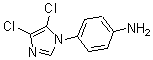 结构式 CAS# 175201-62-4, 4-(4,5-二氯-1H-咪唑-1-基)-苯胺