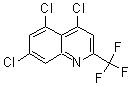 structure of CAS# 175203-41-5, 4,5,7-Trichloro-2-(Trifluoromethyl)-Quinoline;4,5,7-TRICHLORO-2-(TRIFLUOROMETHYL)QUINOLINE