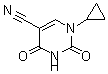 structure of CAS# 175203-44-8, 1-Cyclopropyl-1,2,3,4-Tetrahydro-2,4-Dioxo-5-Pyrimidinecarbonitrile;1-CYCLOPROPYL-2,4-DIOXO-1,2,3,4-TETRAHYDROPYRIMIDINE-5-CARBONITRILE;5-CYANO-1-CYCLOPROPYLURACIL
