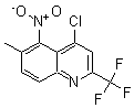 structure of CAS# 175203-61-9, 4-Chloro-6-Methyl-5-Nitro-2-(Trifluoromethyl)-Quinoline;4-Chloro-6-Methyl-5-Nitro-2-(Trifluoromethyl)Quinoline, 95+%;4-Chloro-6-Methyl-5-Nitro-2-(Trifluoromethyl)Quinoline 95%;4-CHLORO-6-METHYL-5-NITRO-2-(TRIFLUOROMETHYL)QUINOLINE
