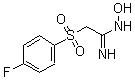结构式 CAS# 175203-76-6, 2-[(4-氟苯基)磺酰基]-N-羟基-乙脒