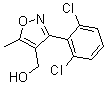结构式 CAS# 175204-38-3, 3-(2,6-二氯苯基)-5-甲基-4-异恶唑甲醇