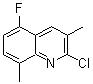 structure of CAS# 175204-94-1, 2-Chloro-5-Fluoro-3,8-Dimethyl-Quinoline;2-Chloro-5-Fluoro-3,8-Dimethylquinoline 97%;2-Chloro-3,8-Dimethyl-5-Fluoroquinoline 97%;2-Chloro-5-Fluoro-3,8-Dimethylquinoline97%